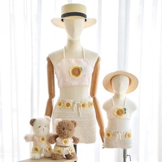 Once Upon A Time Kiddy - ชุดคู่แม่ ลูกสาว Bikini Set - Sunflower ทานตะวัน