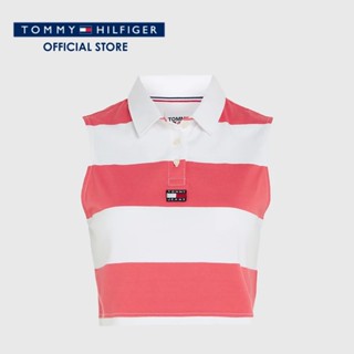 Tommy Hilfiger เสื้อครอปผู้หญิง รุ่น DW0DW15325 TJN - หลากสี