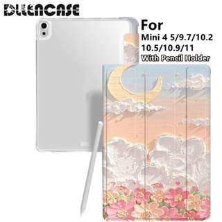 Dllencase เคส พร้อมช่องใส่ดินสอ สําหรับ For iPad 2021 Pro 11 2019 2020 10.2 7 8th Gen 2018 9.7 5 6th Mini 4 5 6 Air 4 5