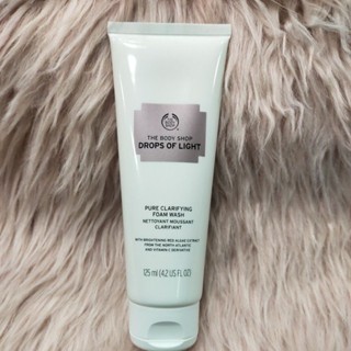 THE BODY SHOP DROP OF LIGHT PURE CLARIFYING FOAM WASH 125ML