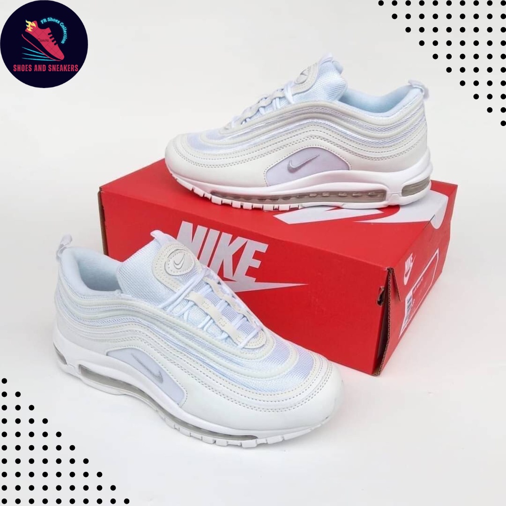 ∋✘✤Nike Air Max 97 White Premium Original Unisex Sneakers