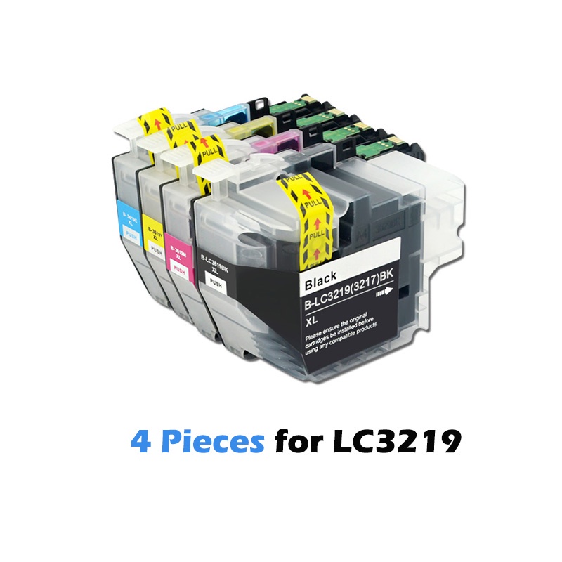4Pcs LC3219 LC3219XL Compatible Ink Cartridge for Brother MFC-J5330DW MFC-J5335DW MFC-J5730DW MFC-J5