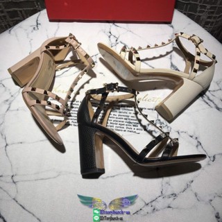 Valentino Garavani rockstud caged sandal chunky heel pump slip-on daily summer footwear size35-40