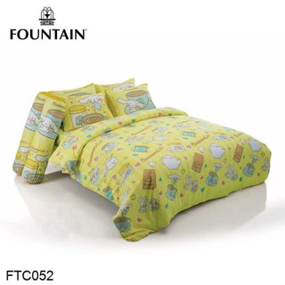Fountain ผ้าปูที่นอน (ไม่รวมผ้านวม) 3.5ฟุต 5ฟุต 6ฟุต ชินนามอนโรล Cinnamoroll FTC052 #ฟาวเท่น เครื่องนอน ชุดผ้าปู