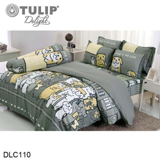 Tulip Delight ผ้าปูที่นอน (ไม่รวมผ้านวม) 3.5ฟุต 5ฟุต 6ฟุต หมาจ๋า Maaja DLC110 #ทิวลิปดีไลท์ เครื่องนอน ชุดผ้าปู