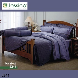 Jessica (ครบเซ็ต) ผ้าปูที่นอน+ผ้านวม 3.5ฟุต 5ฟุต 6ฟุต พิมพ์ลาย กราฟฟิก J241 #เจสสิกา เครื่องนอน ชุดผ้าปู ชุดผ้าปูเตียง