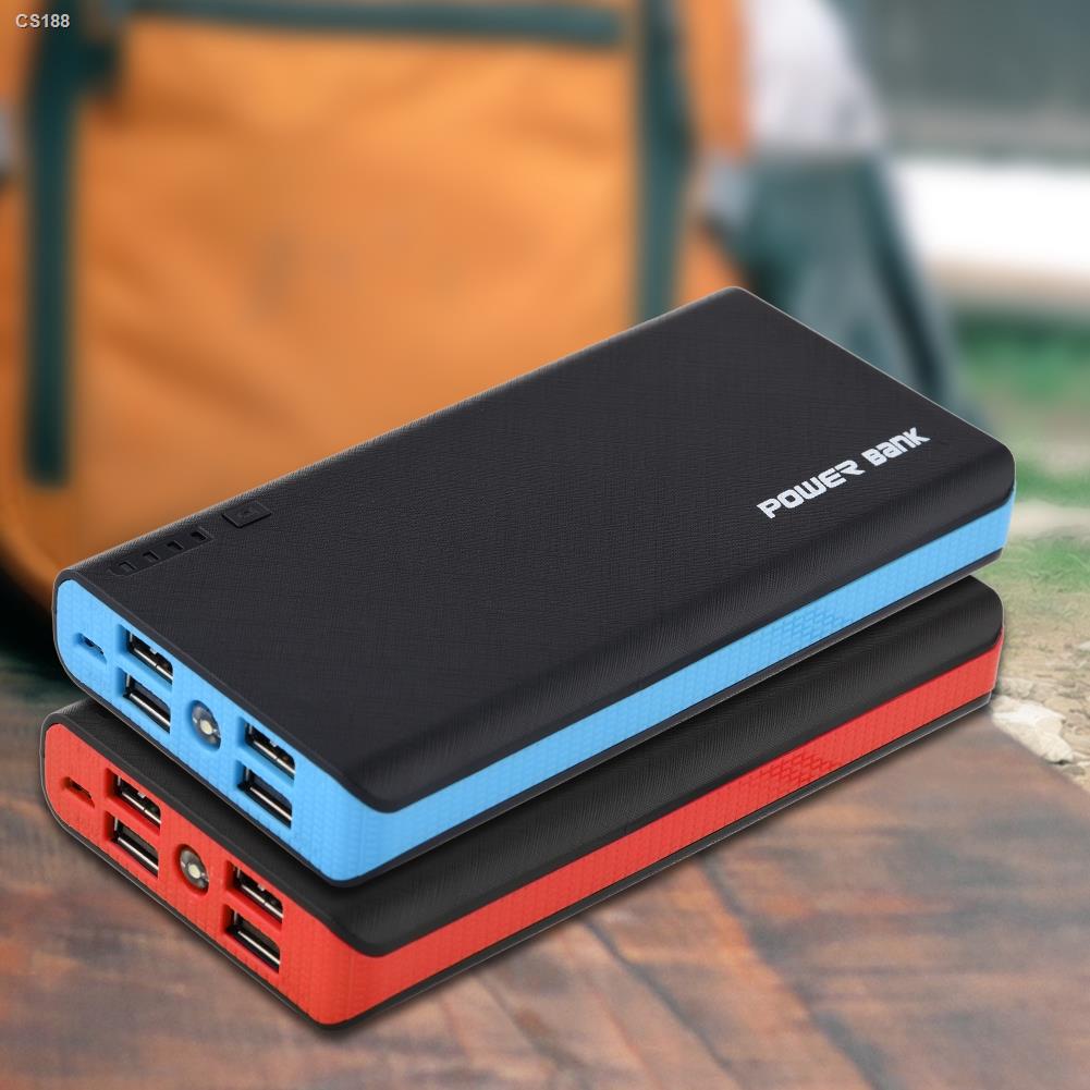20000mAh Bank Capacity Mobile Output Charge Kit Case Fast Power DIY USB 4