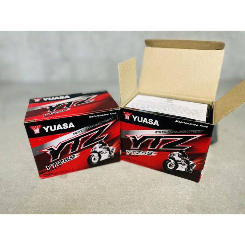 YUASA YTZ5S (12V 3.5Ah) แบตเตอรี่มอเตอร์ไซค์ แบตเตอรี่แห้ง พร้อมส่ง