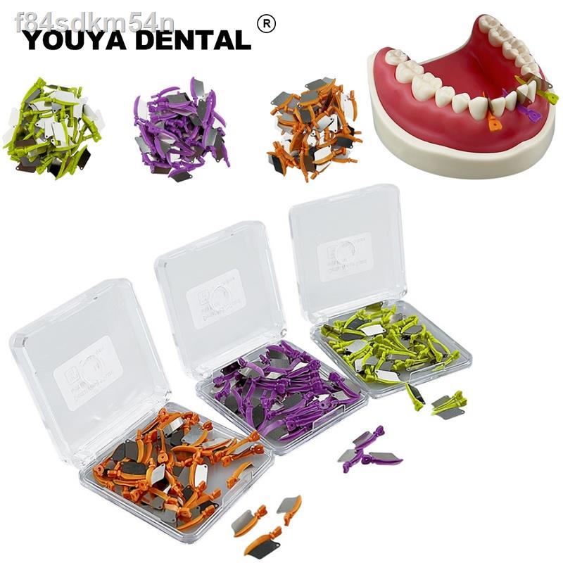 50Pcs/Pack Dental Prime Teeth Interproximal Wedge Guard With Metal Plastic Wedge Knife With Protecti