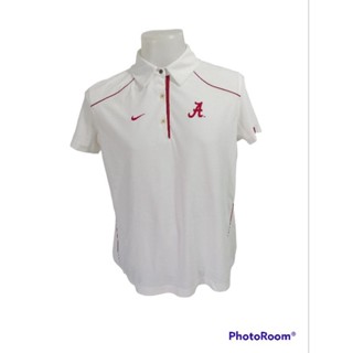 เสื้อยืดกีฬาคอปกแบรนด์ NIKE DRI-FIT AUTHENTIC Size XL(Womens) มือ2