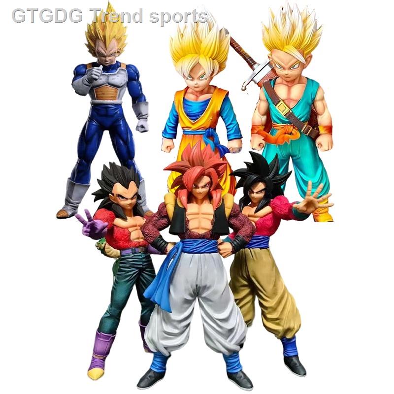 ♕☋Big Size 27cm Dragon Ball GT Ichibansho SSJ 4 Gogeta Vs. Omnibus Super Saiyan 4 Son Goku Vegeta Pv