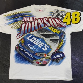 🥇เสื้อยืด NASCAR วินเทจ OVP Jimmie Johnson no.48  น่าสะสม สภาพ NOS หายากครับ🏆 .