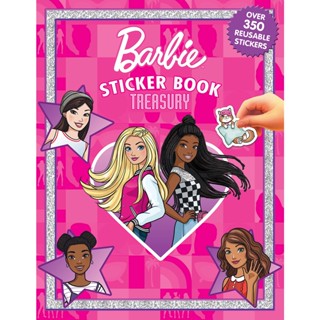 หนังสืออังกฤษใหม่ Barbie Sticker Book Treasury [Hardcover]