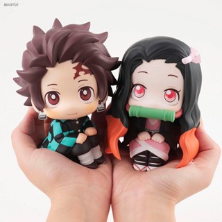 6pcs/lot LookUp Demon Slayer Figure Kimetsu no Yaiba Kamado Nezuko Kamado Tanjirou Agatsuma Zenitsu Action Figure Toys