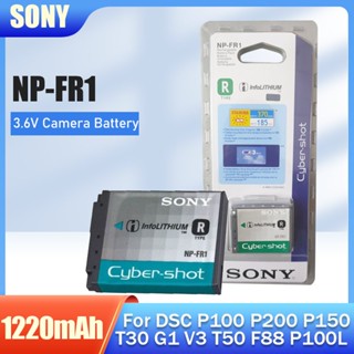 Original Sony NP-FR1 NP FR1 NPFR1 3.6V 1220MAh เปลี่ยนแบตเตอรี่กล้องสำหรับ DSC P100 P200 F88 T30 G1 V3 T50 P100LJ