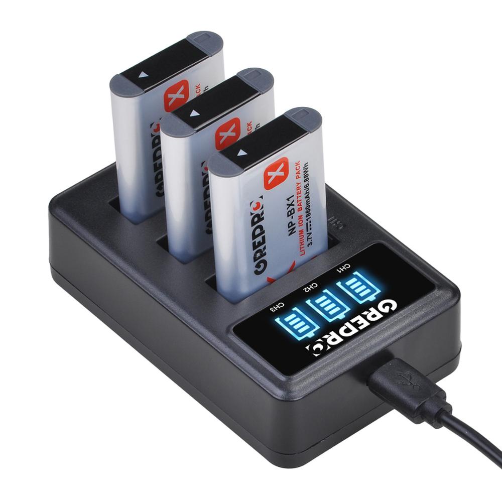 ชุดแบตเตอรี่1860MAh พร้อมที่ชาร์จ NP-BX1สำหรับ NP-BX1 Sony,แบตเตอรี่ BX1 NP,HX300 HX400 RX1 HX60 GWP