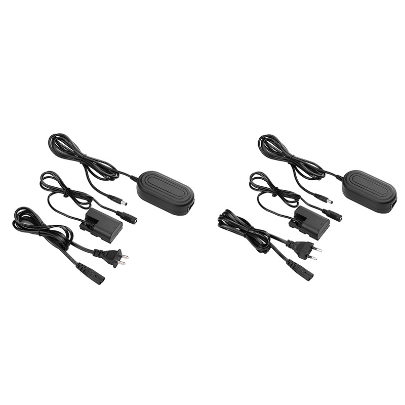 ขายปลีก E6แหล่งจ่ายไฟ AC LP-E6 LP-E6N DC Coupler Dummy แบตเตอรี่อะแดปเตอร์ชาร์จกล้องสำหรับ Canon EOS