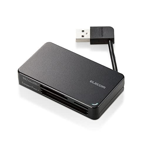 Elecom MR-K304BK card reader USB2.0 compatible 37  5 media Cable length 6cm storage SD / microSD CF etc. Black