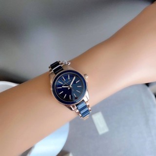 ⌚⌚💙นาฬิกาข้อมือผู้หญิงมี สีเทา /สีน้ำเงินAnne Klein Womens Resin Bracelet Watch
AK/3212