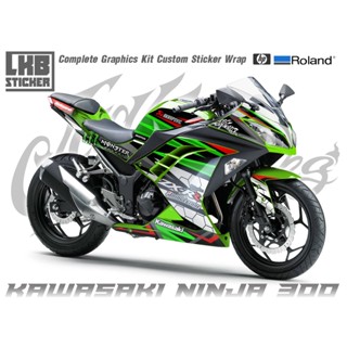 สติ๊กเกอร์แต่งลายรถ KAWASAKI NINJA 300 ลาย Racing Sport V.5