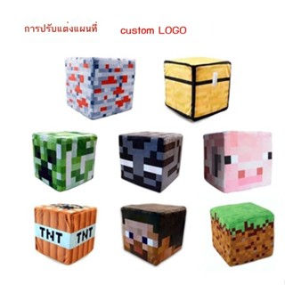 ✎Minecraft My World tnt หมอน Plush ของเล่นตุ๊กตา Creeper กลัว Steve อะนิเมะอุปกรณ์ต่อพ่วงของเล่น