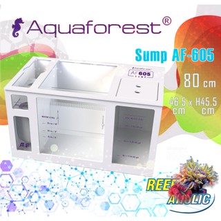 Reef-Aholic Sump Aquaforest AF605 ขนาด 46.5x 80 xH45.5 cm ขนาดกำลังดี มีที่ทางพอคล่องตัว จะล้วง จะจับ จะทำอะไรก็ง่าย