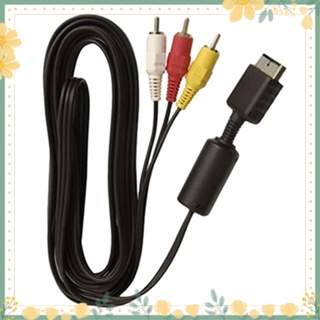 อะแดปเตอร์สาย AV Composite Cable ขนาด 1.8 ม. สำหรับ Playstation PS3 / PS2