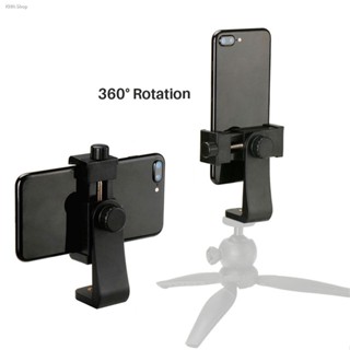 VOLLLTER Universal Phone Tripod Mount Adapter Cellphone Clipper Stand Vertical 360 Degree Adjustable Holder