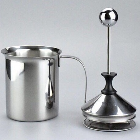 ถ้วยปั๊มฟองนม สแตนเลส 400ml/800ml ที่ตีฟองนม ที่ปั๊มฟองนม Milk Frother AG666