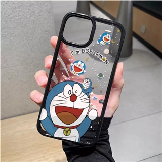 เคสโทรศัพท์มือถืออะคริลิคใส แบบแข็ง ลายการ์ตูนโดราเอมอนน่ารัก สําหรับ iphone 14 pro Max 11 13 12 7Plus 8 X XS Max