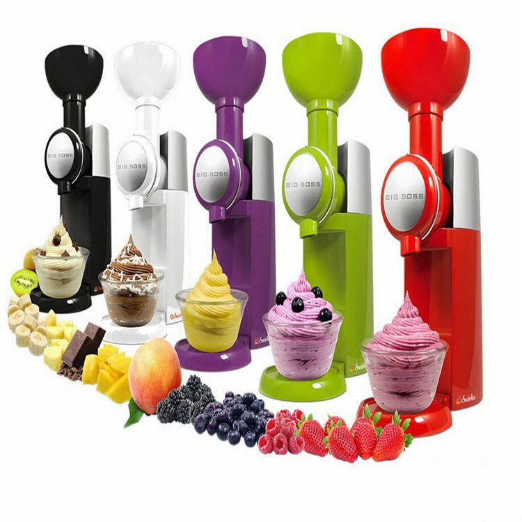 ☽❇ข้ามพรมแดน Big Boss Swirlio Home Fruit Ice Cream Machine เครื่องปั่นไอศกรีมโฮมเมด