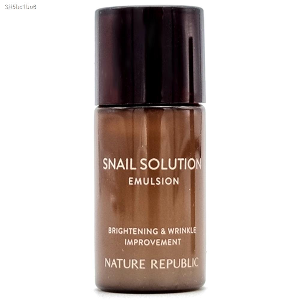 12pcs/72ml❤️[NATURE REPUBLIC] Snail Solution Emulsion 6ml (Sample)