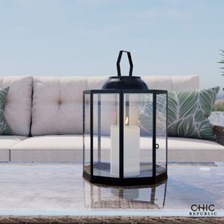 Chic Republic CORA,ตะเกียงใส่เทียนประดับ - สี ดำ
