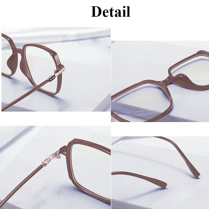 Tr90 สายตาสั้น แว่นตาสายตาสั้น (0 ถึง 600) + เลนส์อัตโนมัติ + เปลี่ยนสีในแสงแดด 4 สี เลนส์แว่นตาแฟชั่น แว่นตา w