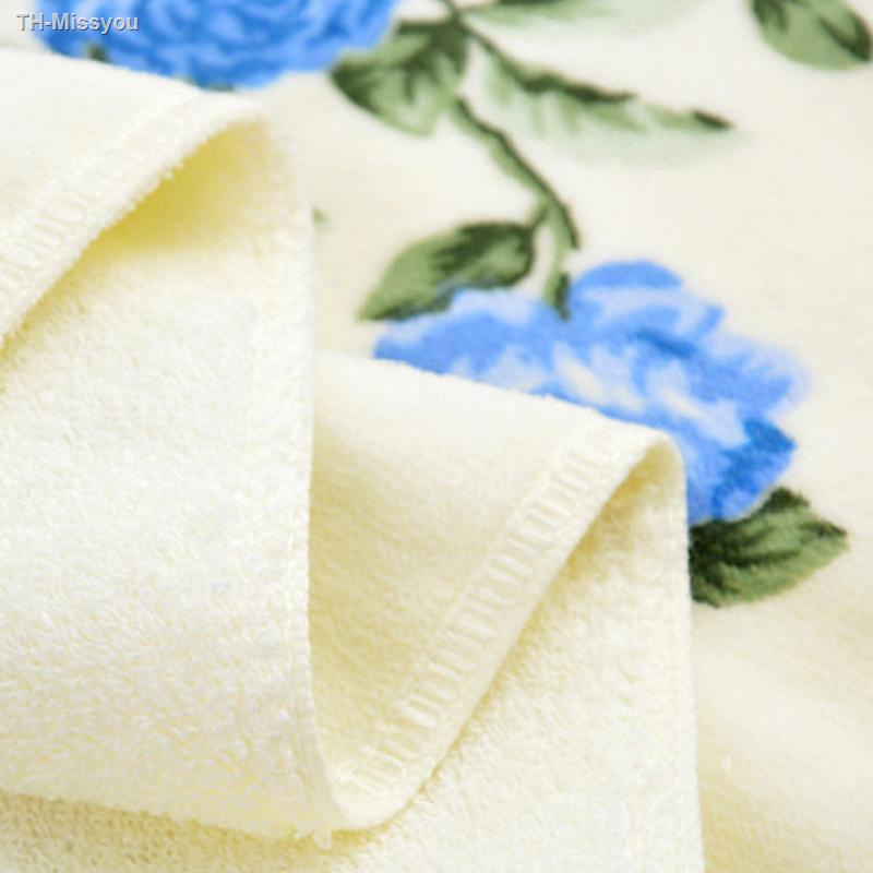 Soft Cotton Face Flower Towel Bamboo Fiber Quick Dry Bathroom Towels Facecloth