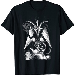 เสื้อยืด Baphomet.เสื้อยืด Sigil Of Baphomet Goat Head Satan : เสื้อผ้า รองเท้า และเครื่องประดับ