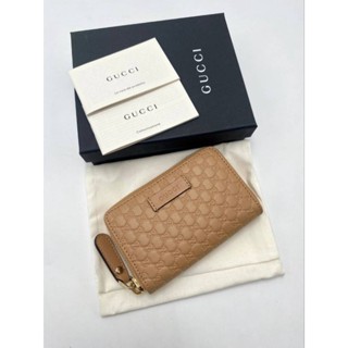 🔥💥New  Gucci zippy wallet ใบสั้น สีน้ำตาลลายปั้มนูน