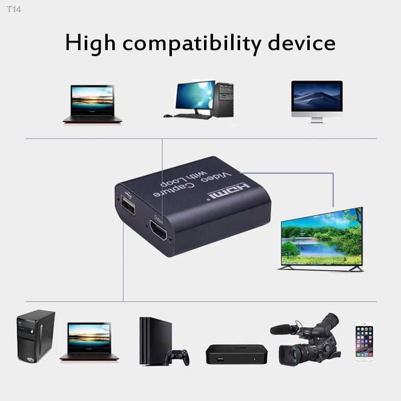 HDMI Video Capture Video Card Capture with USB Loop 2.0 Cards Recorder Live Streaming Streams Video Recording 【nuuo】