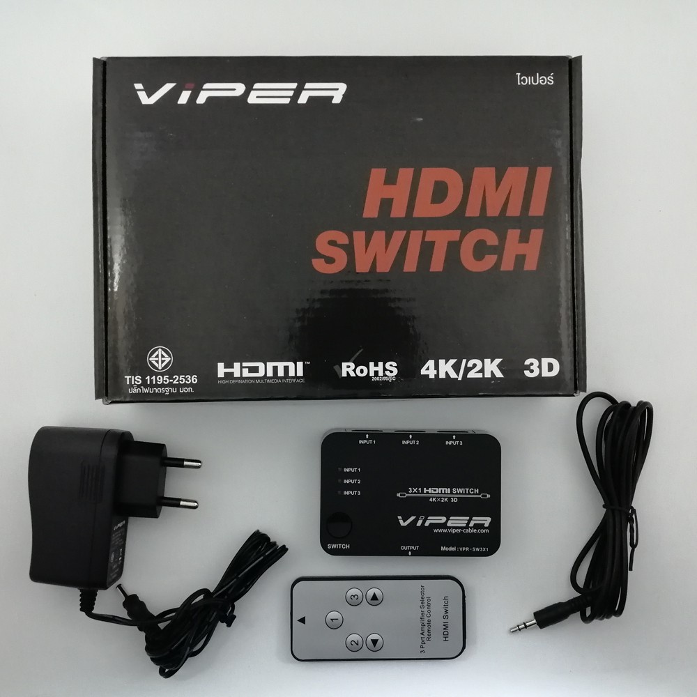 VIPER HDMI SWITCH อุปกรณ์สลับสัญญาณHDMI 3อุปกรณ์ ออก1จอ รุ่น VPR-SW3x1 - รูปที่ 4