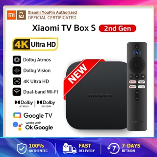 Xiaomi Mi TV Box S 2 รุ่นใหม่ 2023 กล่องandroid tv stick 4k รองรับภาษาไทย Google Assistant Netflix trueid รับประกัน 1 ปี