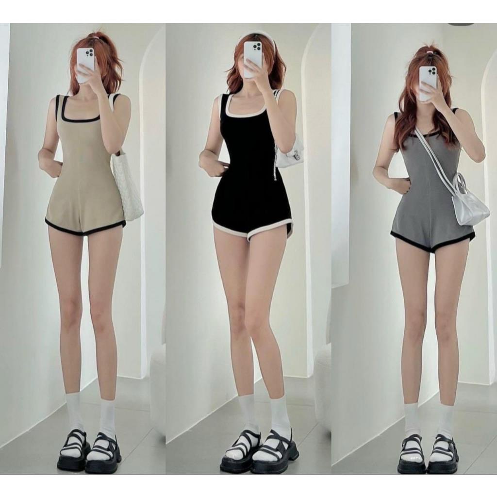 yuexun,New, casual jumpsuit, form-fitting, goes with every outfit, European, American street style, 