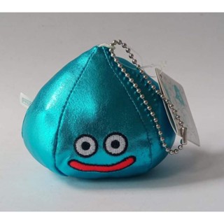 DRAGON QUEST Metallic Blue Slime Plush Keychain Toy SQUARE ENIX Japan