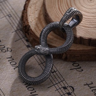 [Handmade] Ouroboros key ring พวงกุญแจ 36mm [เงิน]