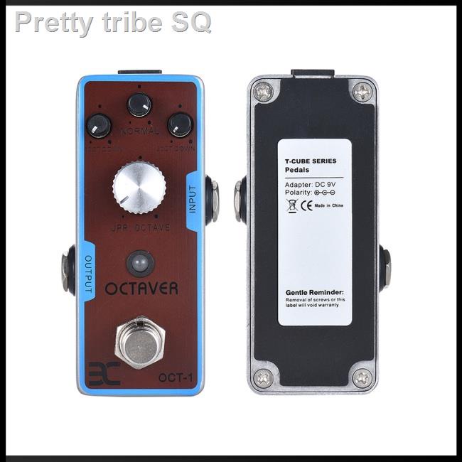 【Spot supply】 EX TC-01 Octaver Electric Guitar Effect Pedal Metal Construction True Bypass Guitar Ac
