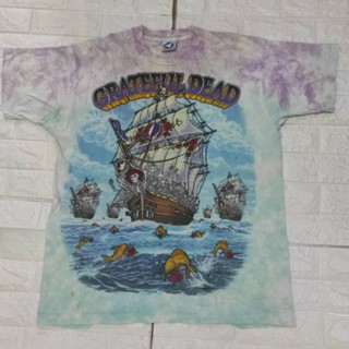 🌞เสื้อยืด วินเทจ วง Grateful Dead ป้ายขาวเด่า  ในตำนาน ปี 1993.