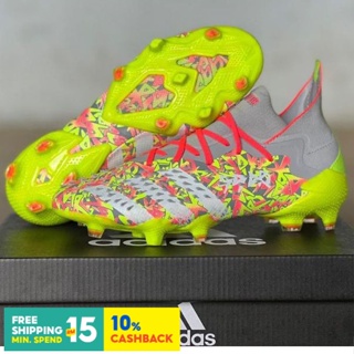 Kasut Bola Sepak Adida Predator Freak.1 Numbers Up FG FG รองเท้าฟุตบอล รองเท้าสตั๊ด สําหรับผู้ชาย ผู้หญิง กลางแจ้ง