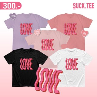 [⚡️ฟอลร้าน ลดเพิ่ม!⚡️] เสื้อยืดคอตตอน 100% Collection Valentine : LOVE