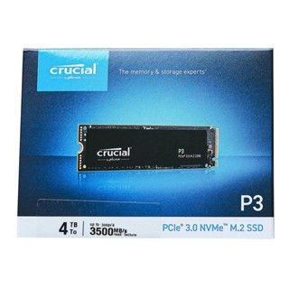 Crucial P3 4TB PCIe 3.0 NVMe M.2 2280 Internal SSD - 3500MB/s, CT4000P3SSD8