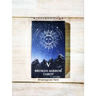 Broken Mirror Tarot Obsidian Light Edition ไพ่ยิปซีแท้ขอบเงินไพ่ยิปซี ไพ่ทาโร่ต์ ไพ่ออราเคิล Tarot Oracle Card Decks