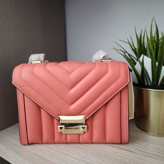 ✅ งานชอป NEW MK 30F8GXIL1T Small #Whitney Quilted Leather Shoulder Bag 🍊โอโรส